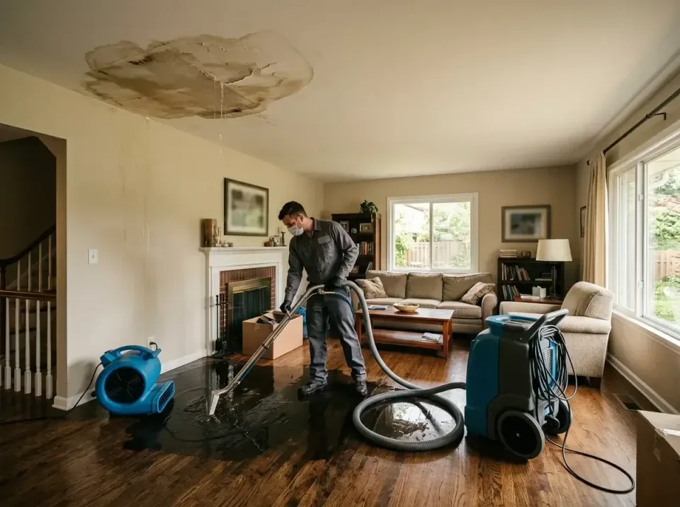 attic-pipe-burst-ceiling-drip-008 — frequently asked questions, Water Damage Restoration & Carpet Care in Kinnelon, NJ